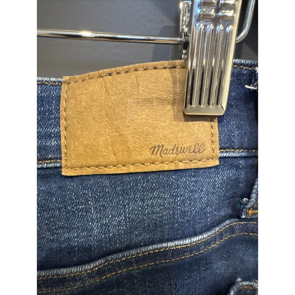 Madewell Emmett Size 30 Curvy High Rise Wide Leg Blue Jeans Patch Pockets - Picture 12 of 14